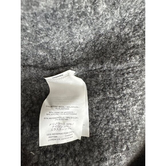 J.Crew Womens Grey boyfriend long Cardigan Sweater Merino Wool Pockets  sz small - Picture 5 of 5